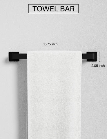 Tupello matte black toilet paper holder blends with modern decor