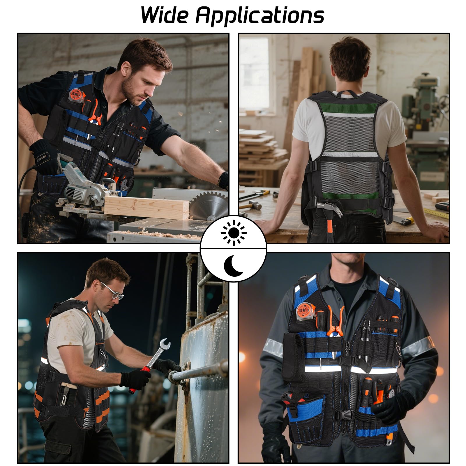TURAND vest pockets stay durable through daily tool use