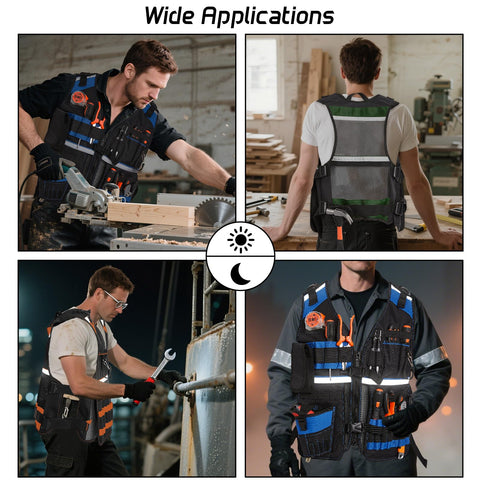 TURAND vest pockets stay durable through daily tool use