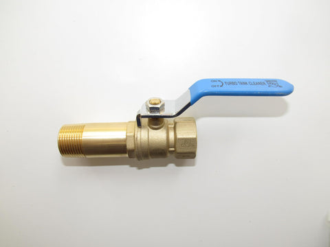 Turbo Tank Cleaner tool connection ready for direct screw-in flush hookup.