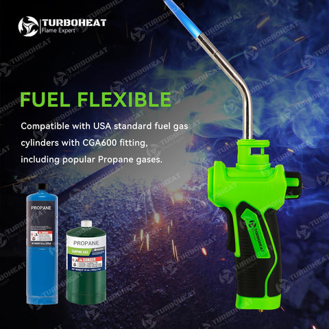 Turboheat all-purpose torch suitable for welding, soldering, brazing and heating tasks.