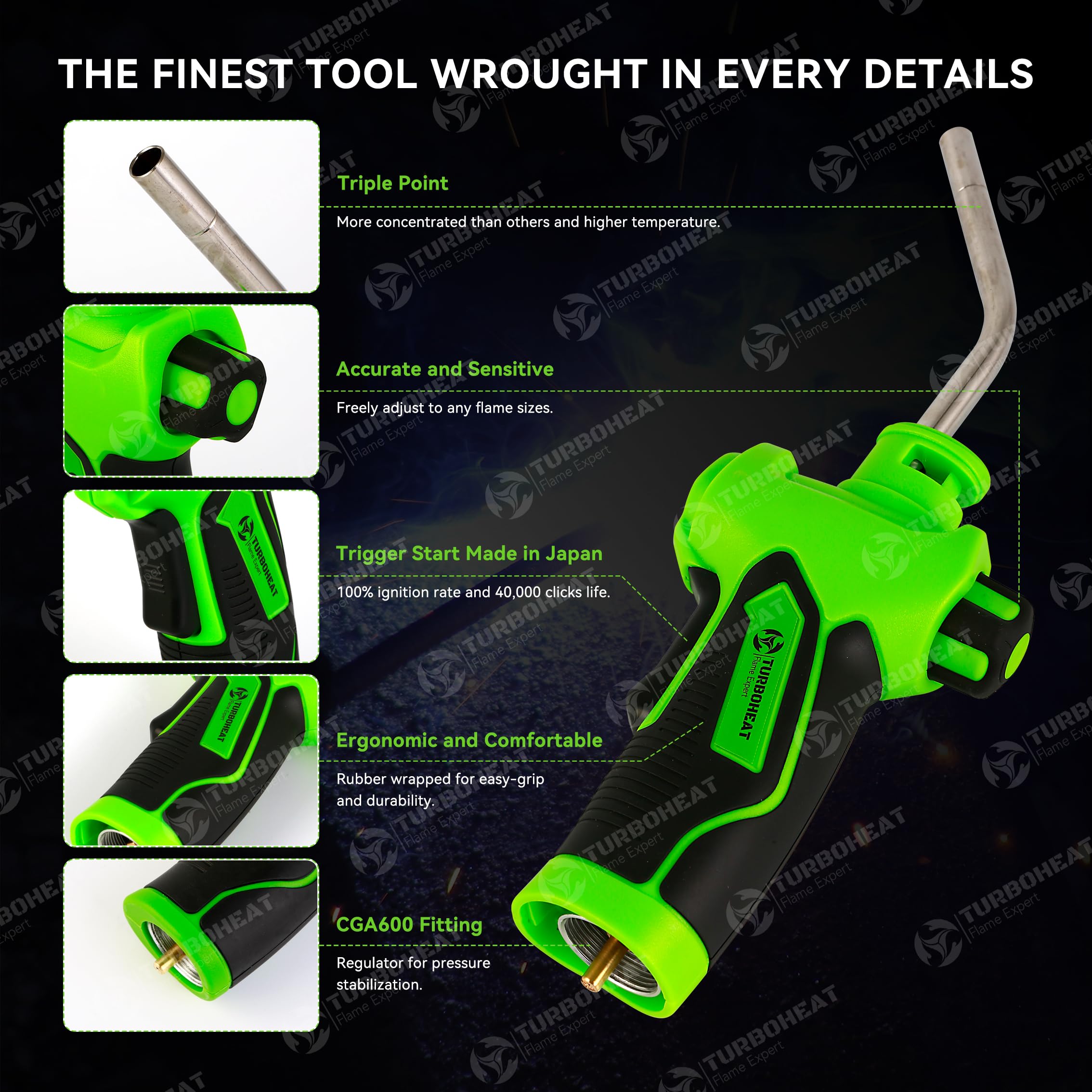 Turboheat CSA-certified torch ensuring safe, reliable operation.