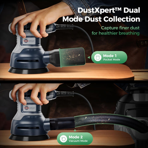TurboVolt sander with ergonomic rubberized grip for comfortable use
