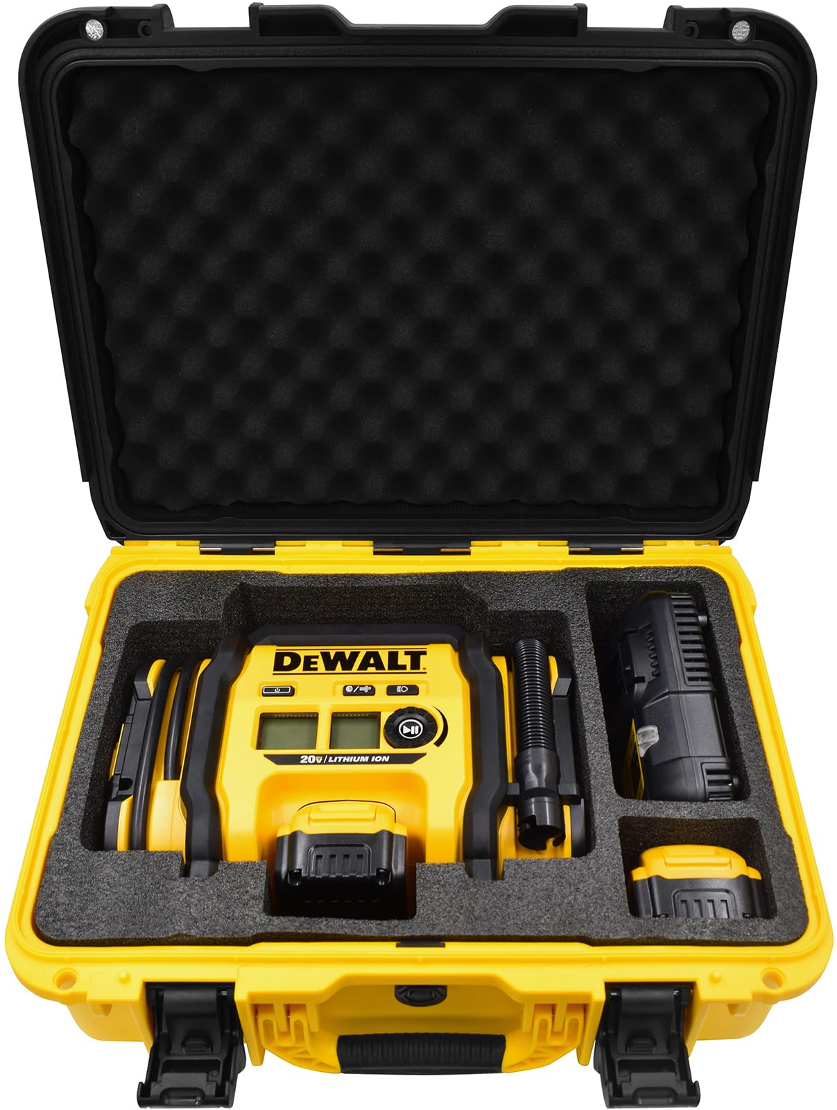 Turokacase for DEWALT DCC020IB with foam insert protects the inflator during transport.