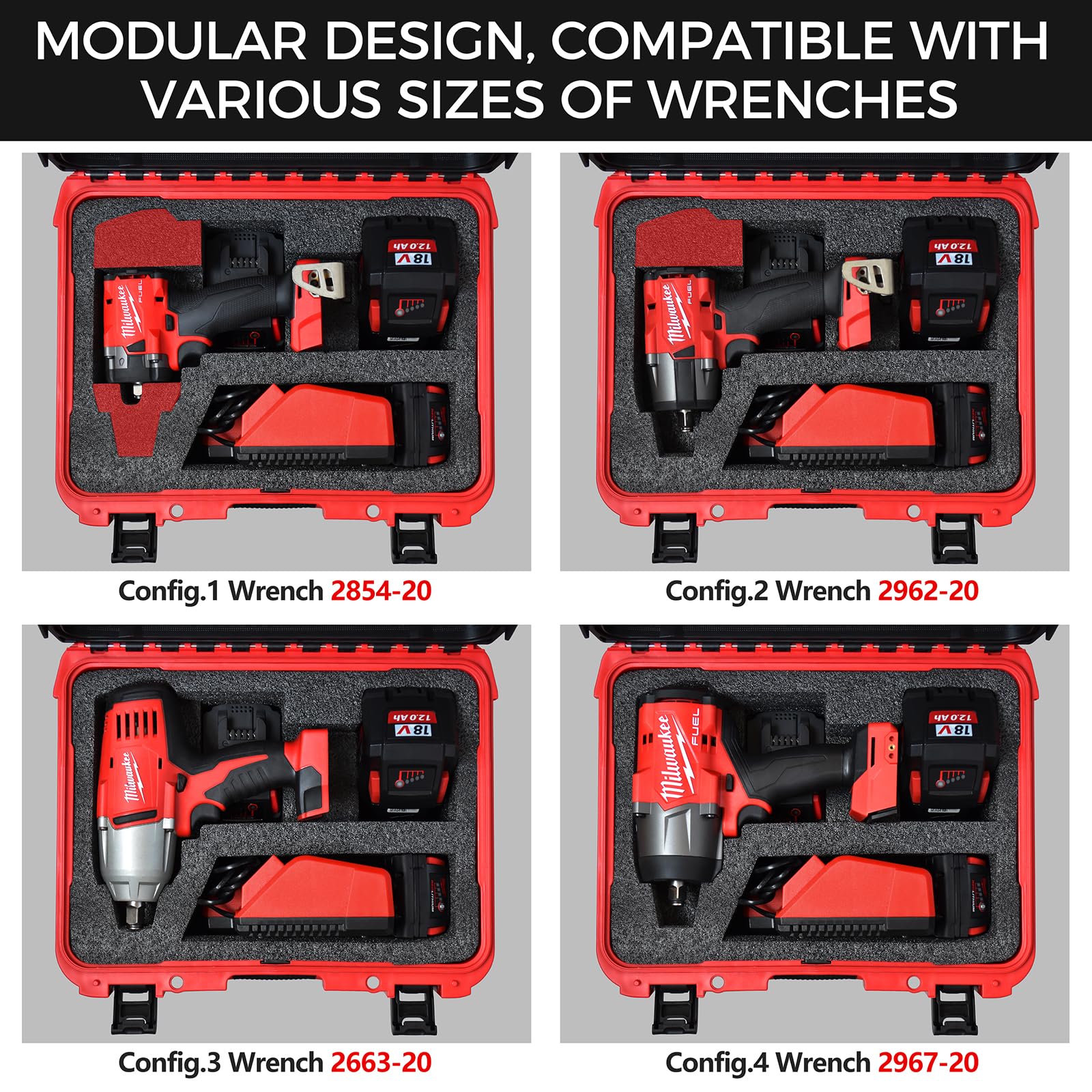 Turokacase Milwaukee M18 case ergonomic latch and handle for easy transport