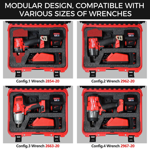 Turokacase Milwaukee M18 case ergonomic latch and handle for easy transport