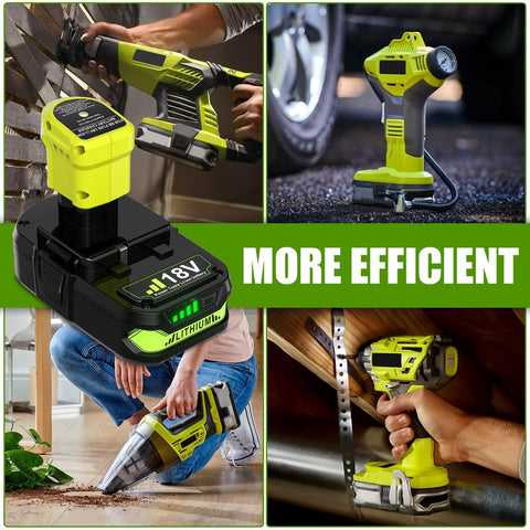 TURPOW replacement pack supports reliable performance across Ryobi 18V tools.