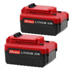 TURPOW 8.0Ah battery angled view showing Porter-Cable compatibility and extended runtime.