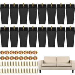 TURSTIN 16-pack 8-inch square tapered legs ready for quick installation.