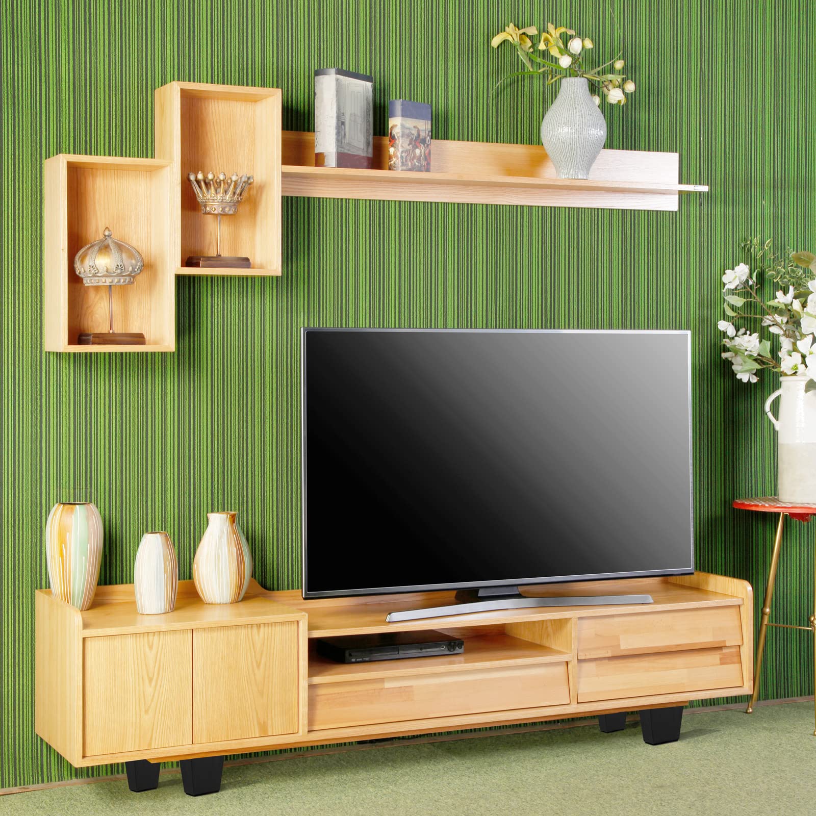 Turstin floor-friendly feet protect surfaces while elevating furniture.