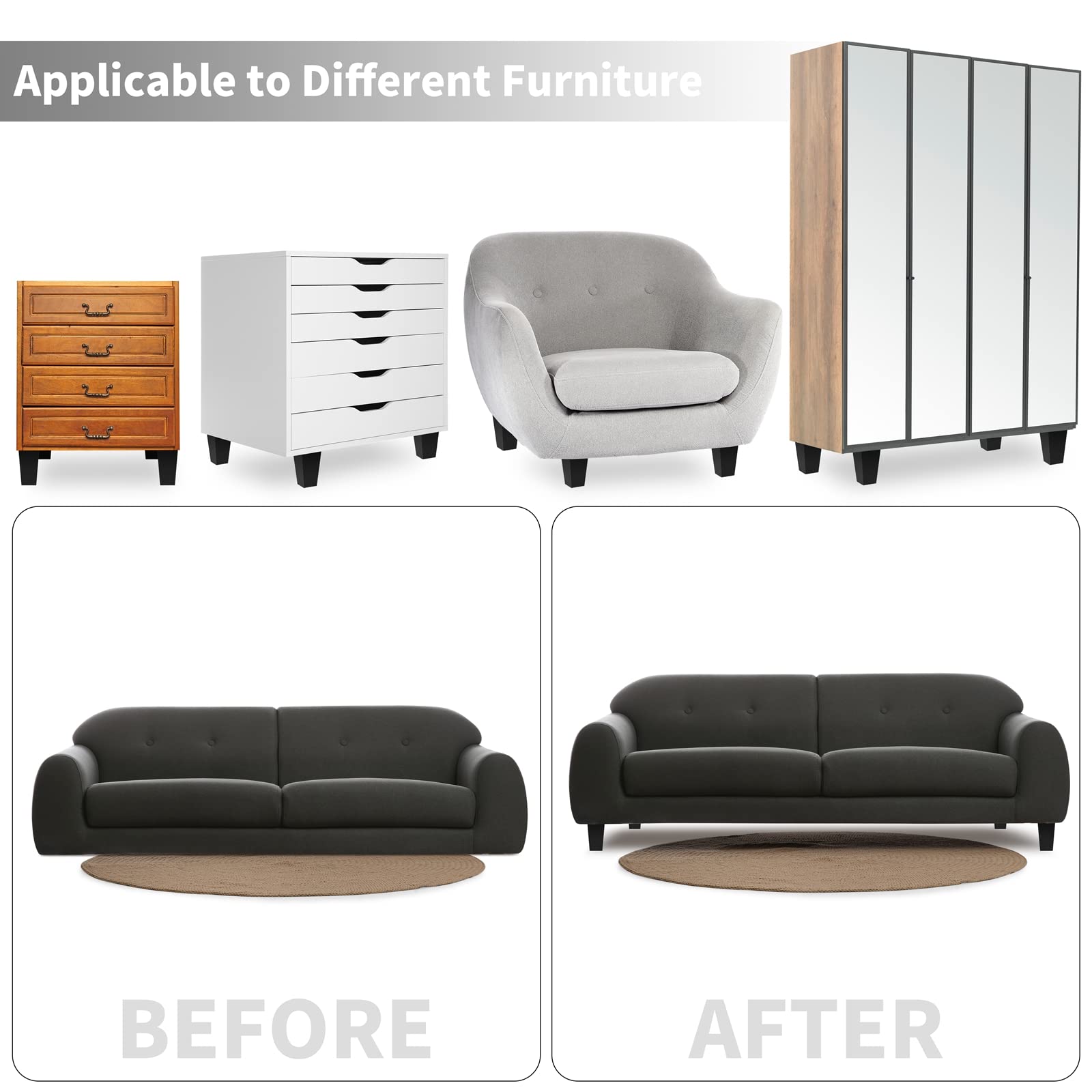 TURSTIN multiple height options for different furniture pieces