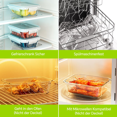 TUSEASY glass resists staining while remaining microwave-ready for quick reheats