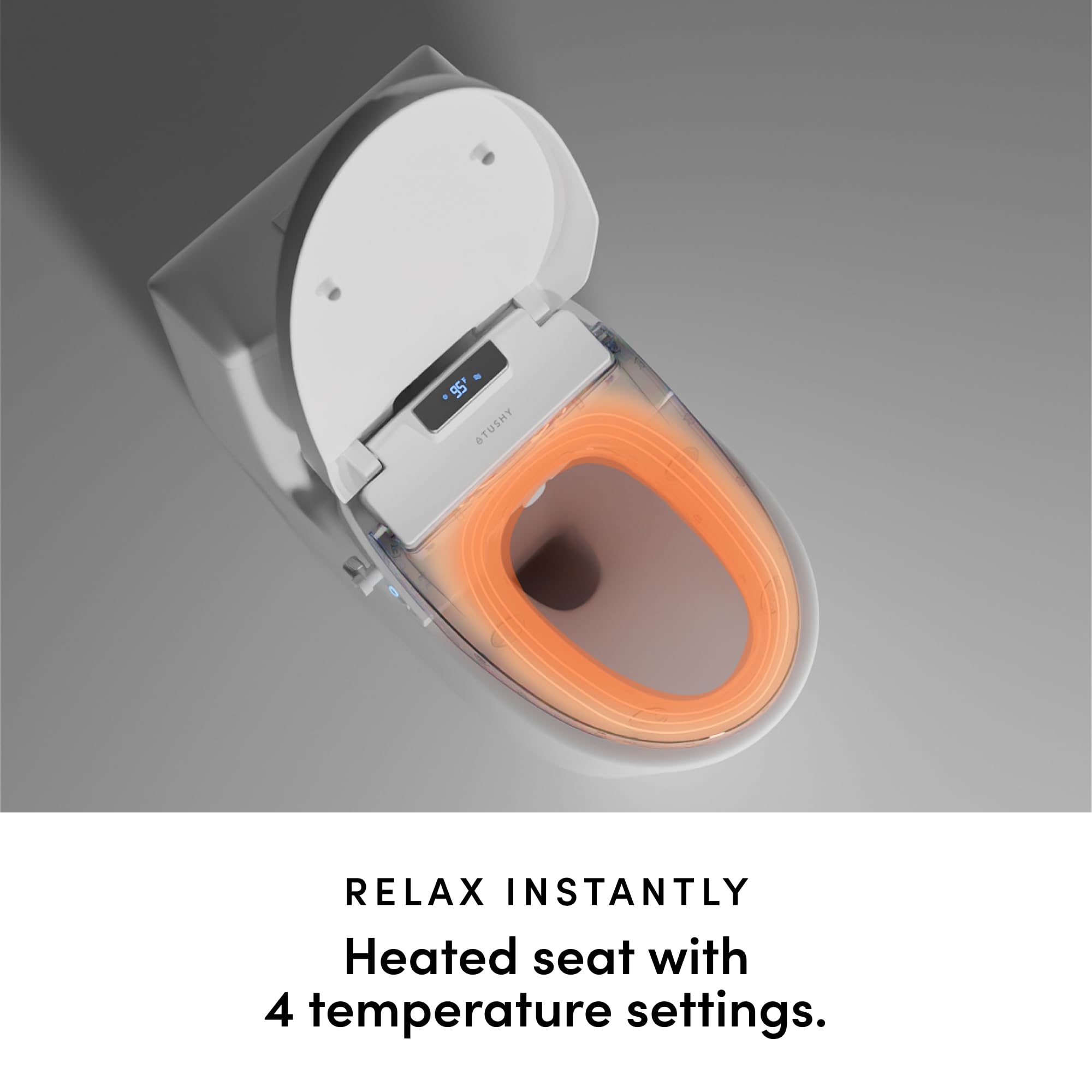 TUSHY Aura hygienic stainless steel nozzle with auto rinse for clean performance