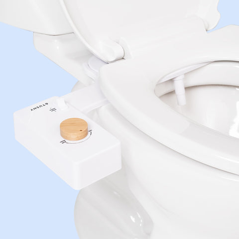 TUSHY Classic 3.0 under-seat profile reduces bathroom clutter.