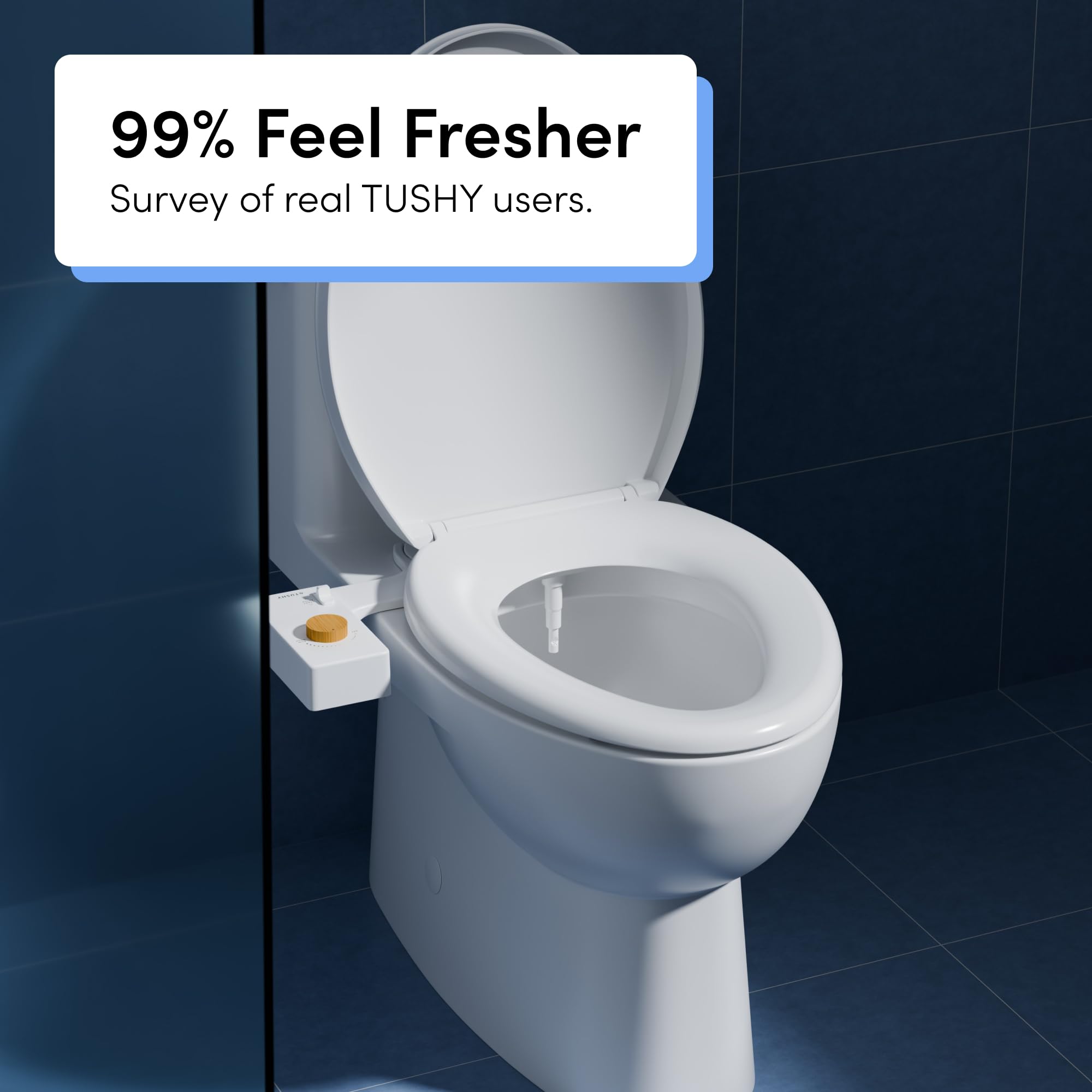 TUSHY Classic 3.0 universal-fit adapts to most toilets.