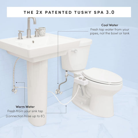 TUSHY Spa adjustable pressure for personalized cleansing