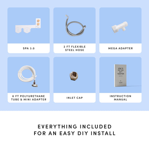 TUSHY Spa temperature control setup requires sink access