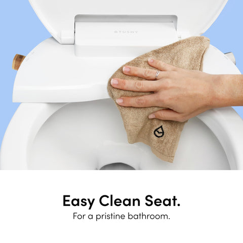 TUSHY Wave non-electric design minimizes clutter and outlet use.