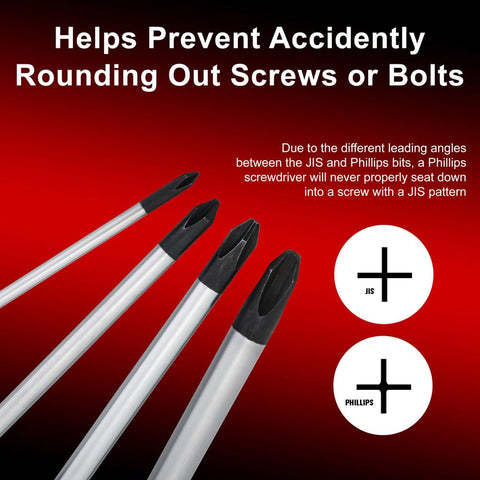 TUSK JIS screwdriver set tip #0 closeup for delicate fasteners.