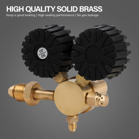 60-inch hose included with Tutor Auto regulator for flexible reach during testing.