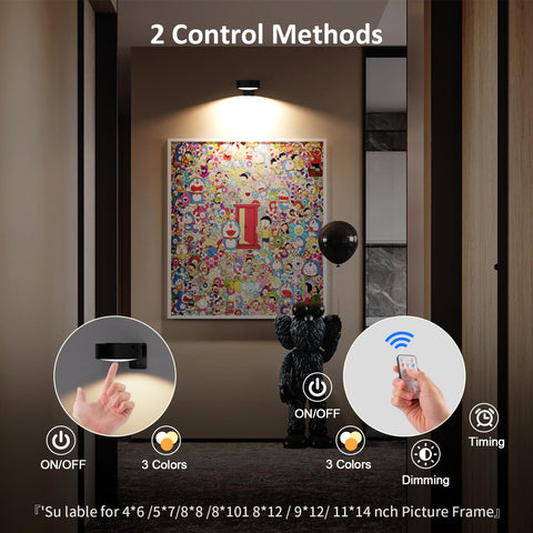 Tututry wireless painting light offers dimmable brightness for displays.