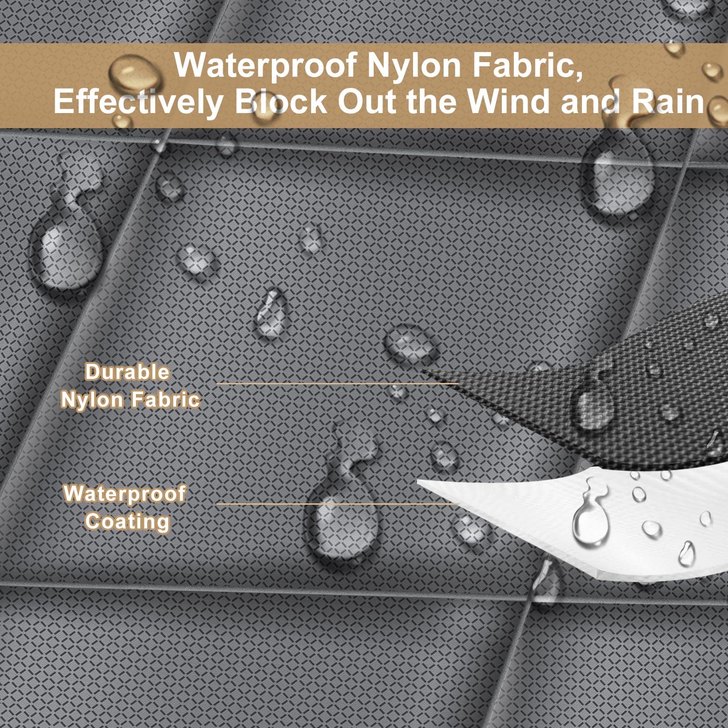 TUZIER easy-install Velcro strips enable quick setup.