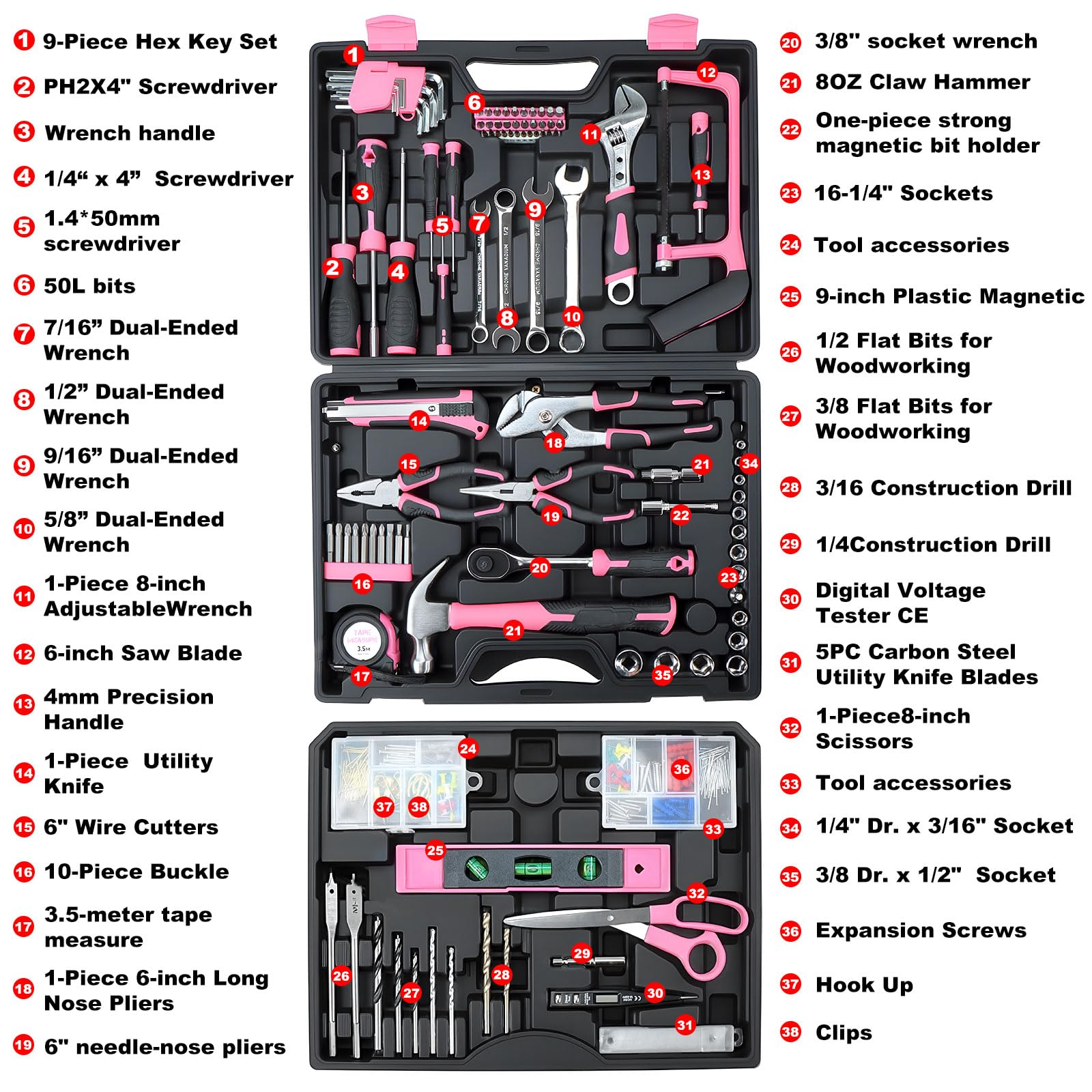 TVERIM compact tool kit with ergonomic handle for portable, on-the-go tasks.