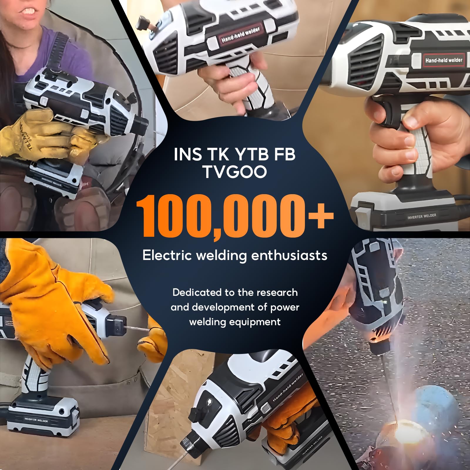 Tvgoo 360-degree cooling with overheat protection sustains longer welding sessions.
