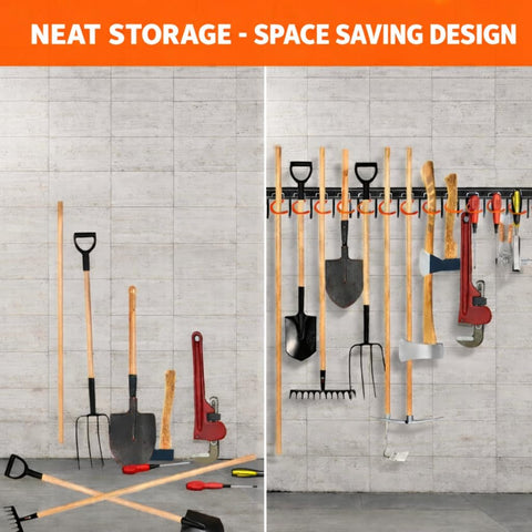 TVKB rubber-coated S-hooks protect tools from scratches.