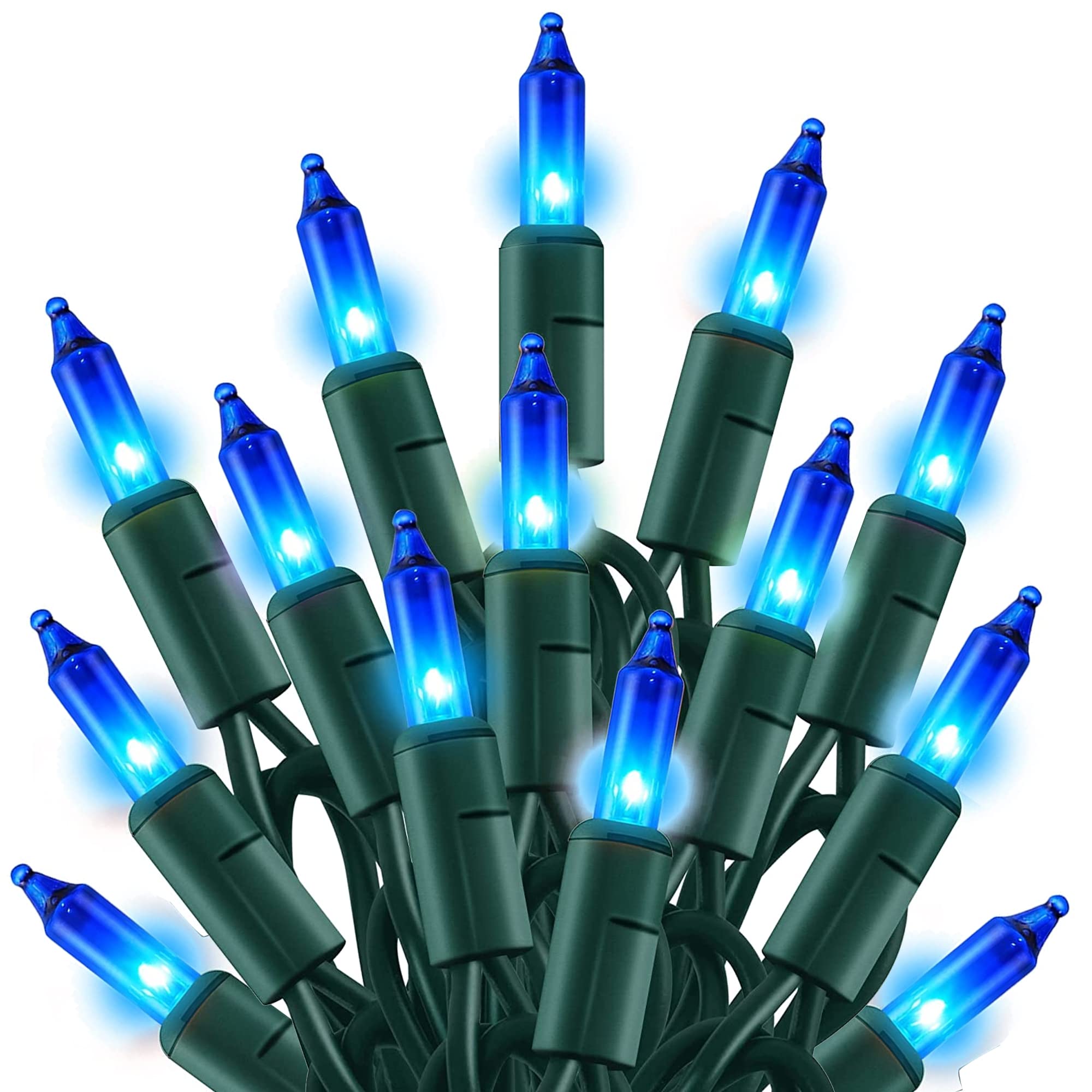 TW SHINE blue Christmas lights offer a vibrant 20ft strand for indoor and outdoor decor.