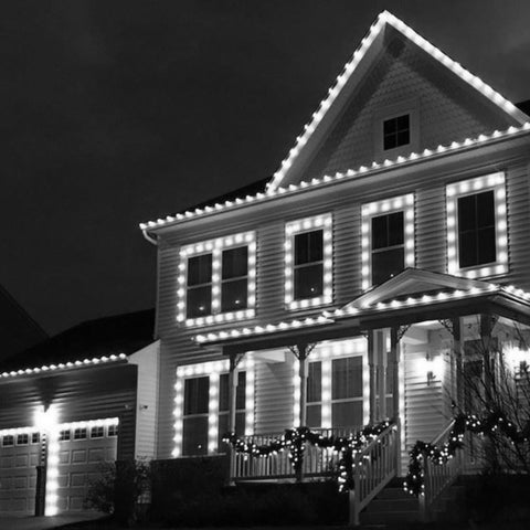 TW SHINE C9 Christmas lights end-to-end connectors enable easy expansion.
