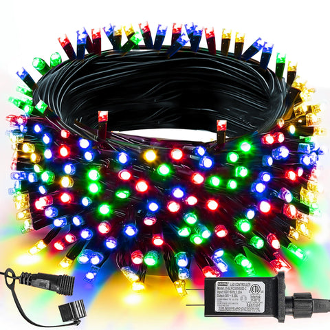 TW SHINE 200 LED Christmas lights, 66 ft length for bright outdoor decor.