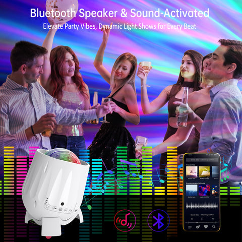 Twelvetooo 360-degree projection base enables flexible room setup.