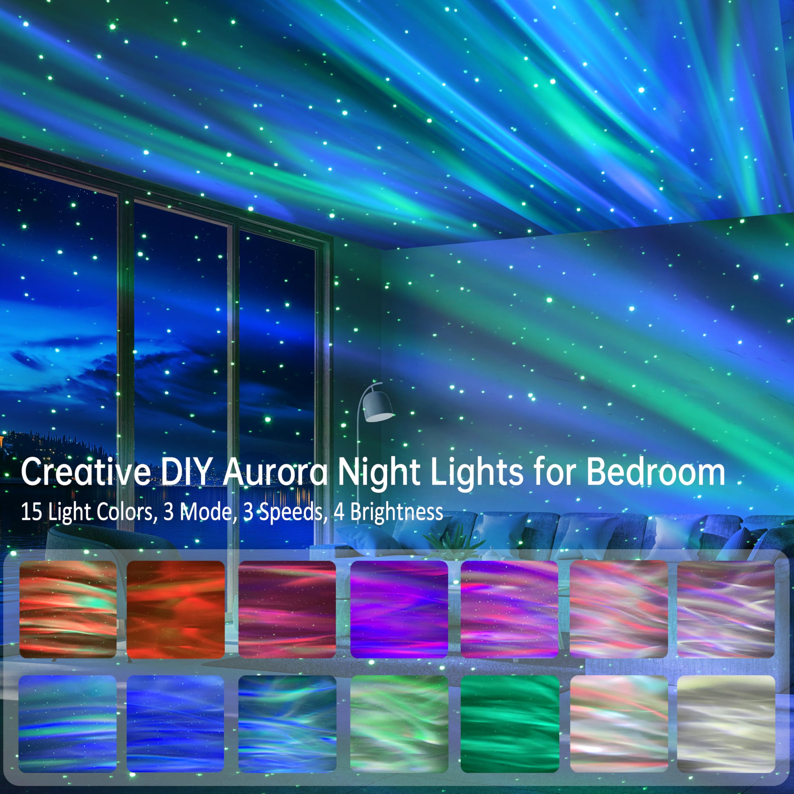 Twelvetooo Galaxy light creates immersive room ambience.