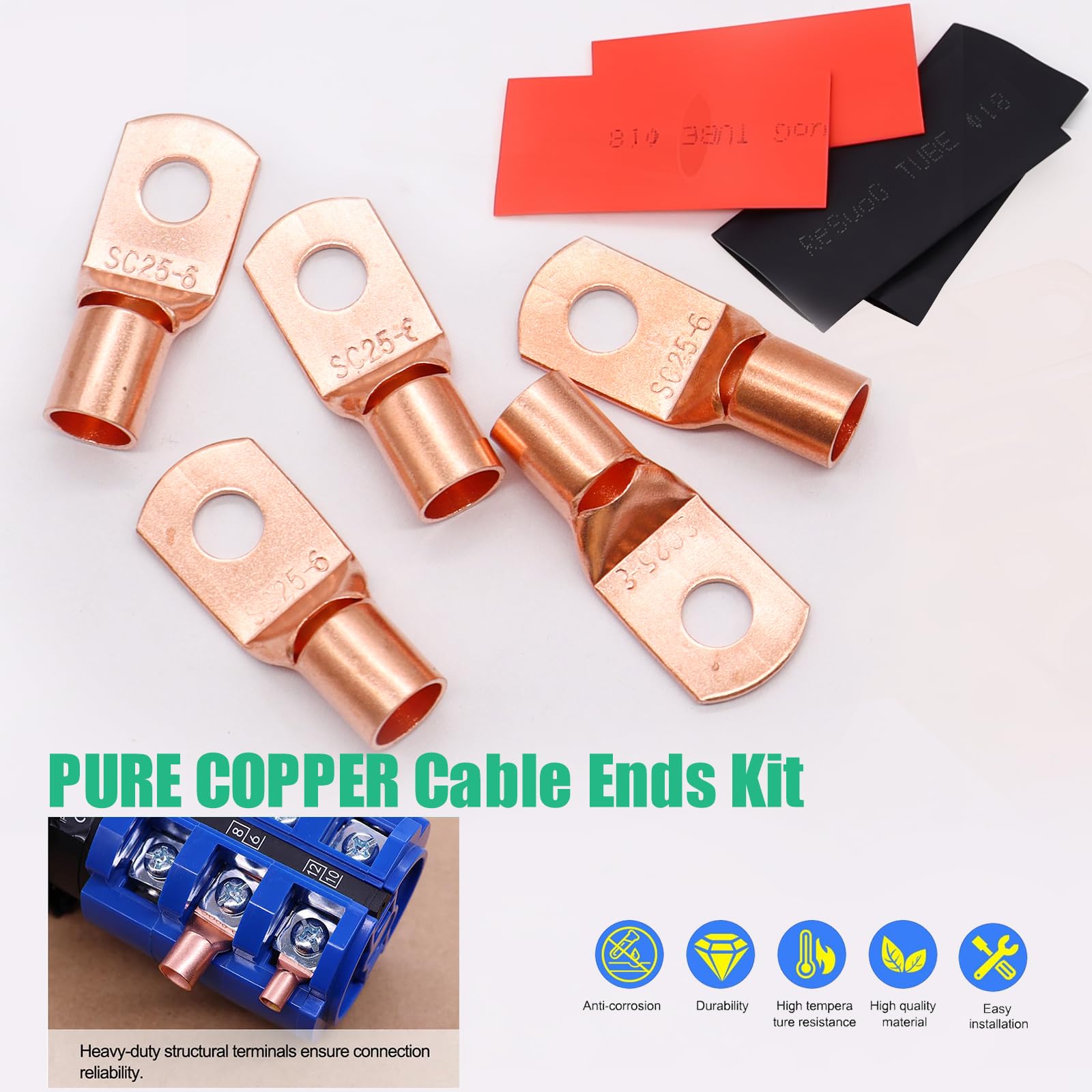 Twidec versatile kit covers 8 AWG to 0000 AWG cables.