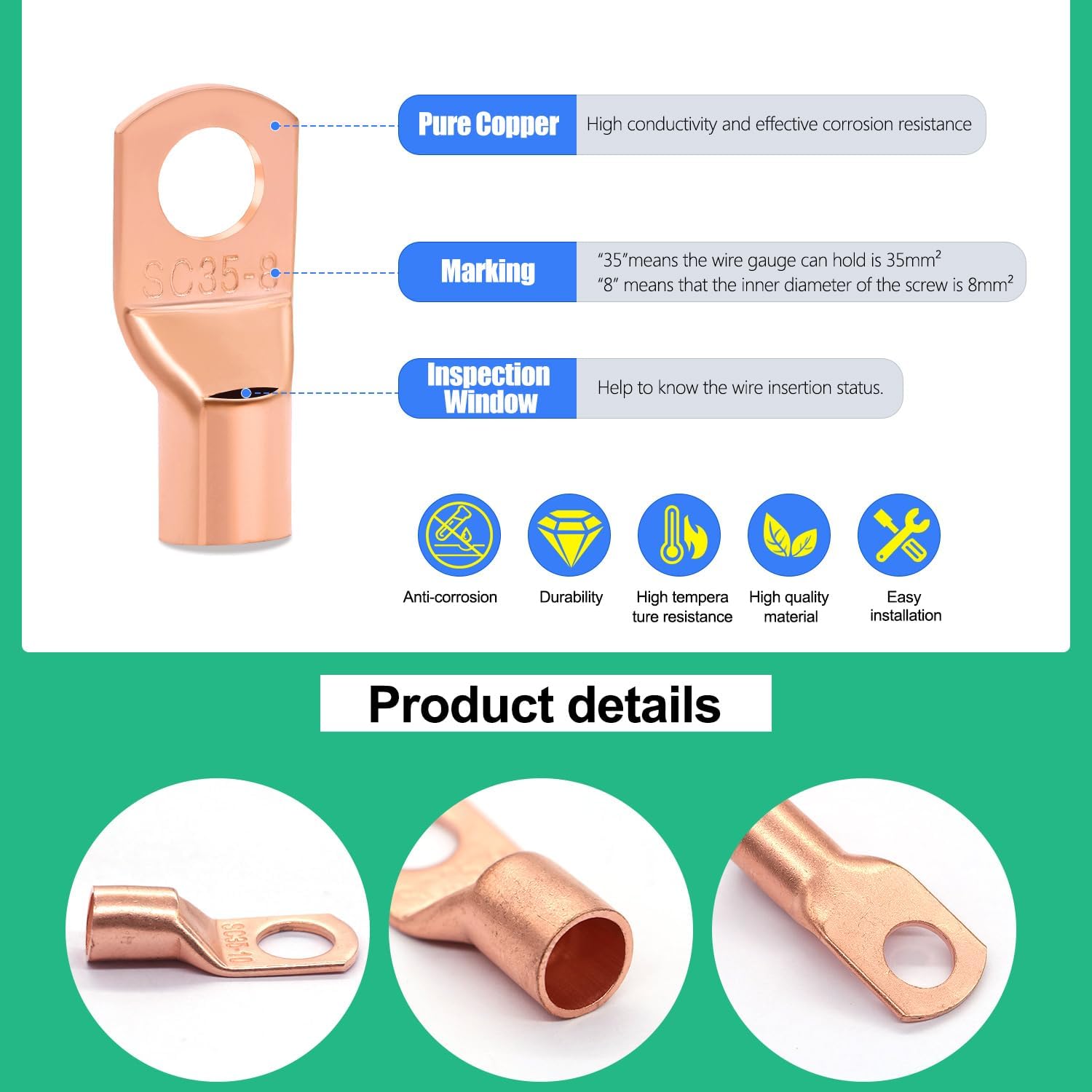 Twidec hammer lug crimper tool enables precise, durable crimps.