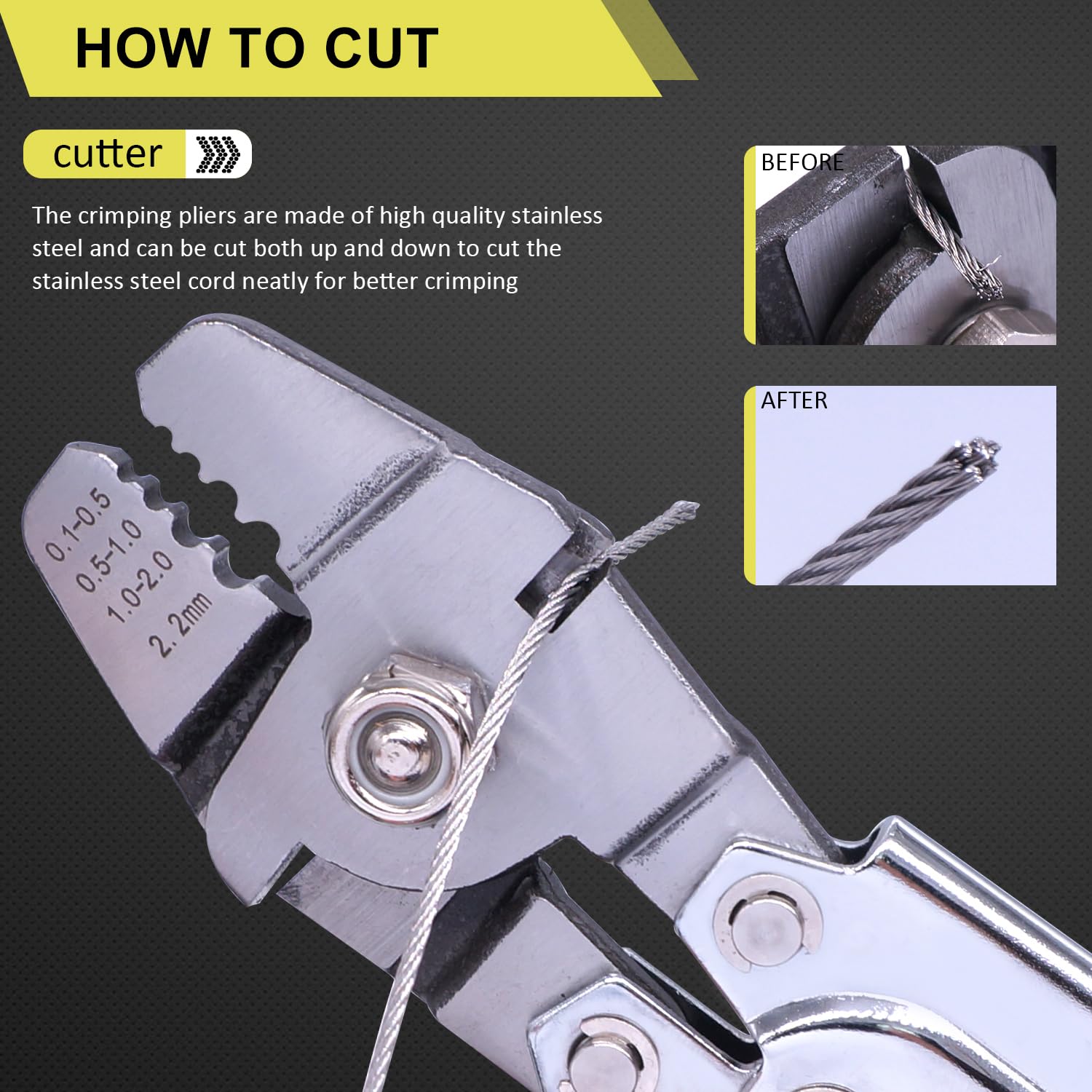 Twidec complete kit includes tool, ferrules, thimbles and cable.