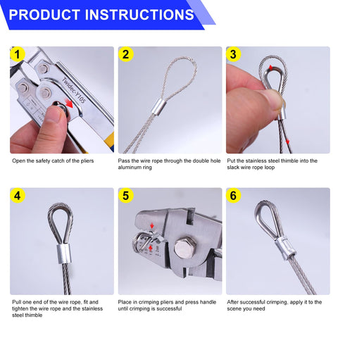Twidec versatile kit for railings, dog ropes, and clotheslines.