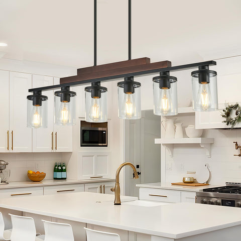 Twig farmhouse chandelier supports E26 bulbs up to 60W.