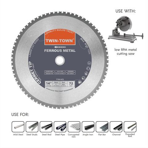 TWIN-TOWN 1-inch arbor blade enables precise steel cutting