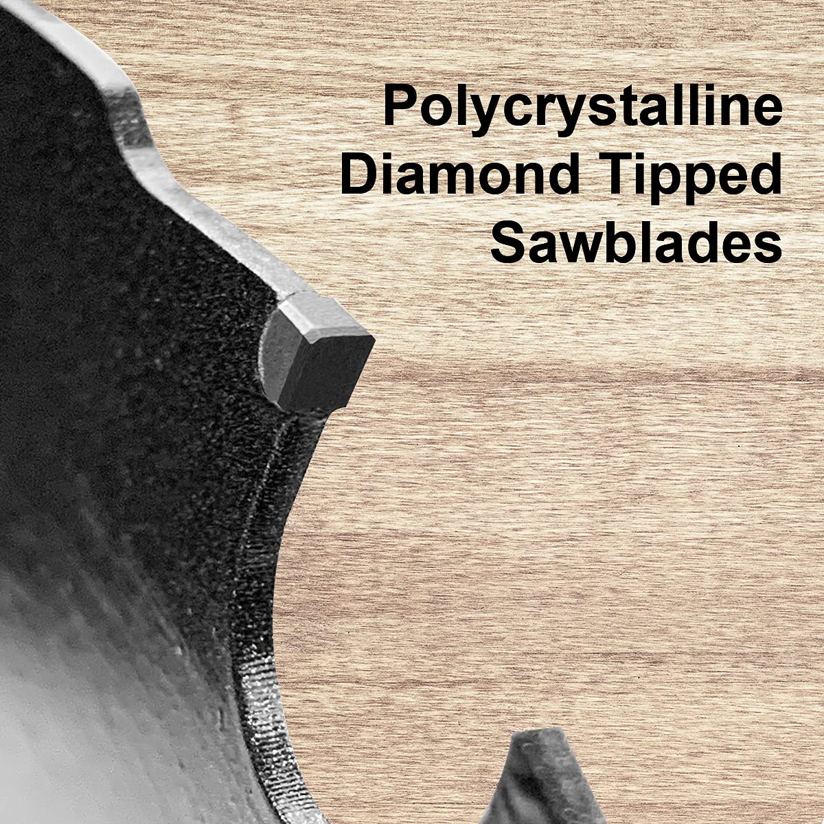 Close up of TWIN-TOWN PCD teeth showing durability and precision