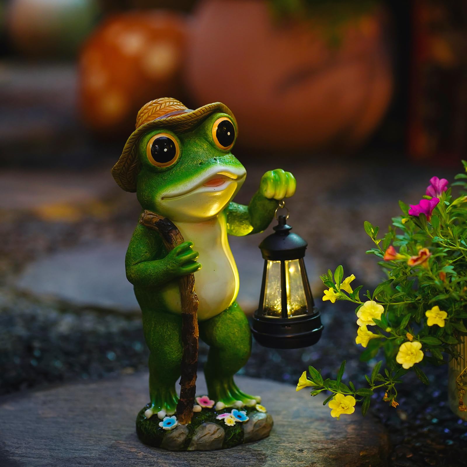 Twinbling solar garden frog gift box ready for gift-giving