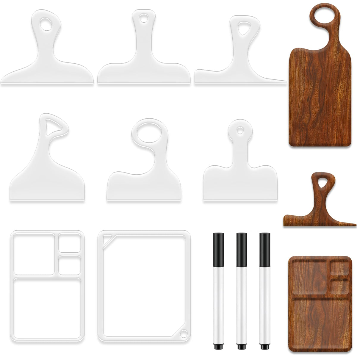 Twinklemon straight-handle charcuterie board template for precise cuts.
