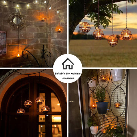 TWINKVILLA rust resistant lanterns offer durable garden decor with low maintenance.