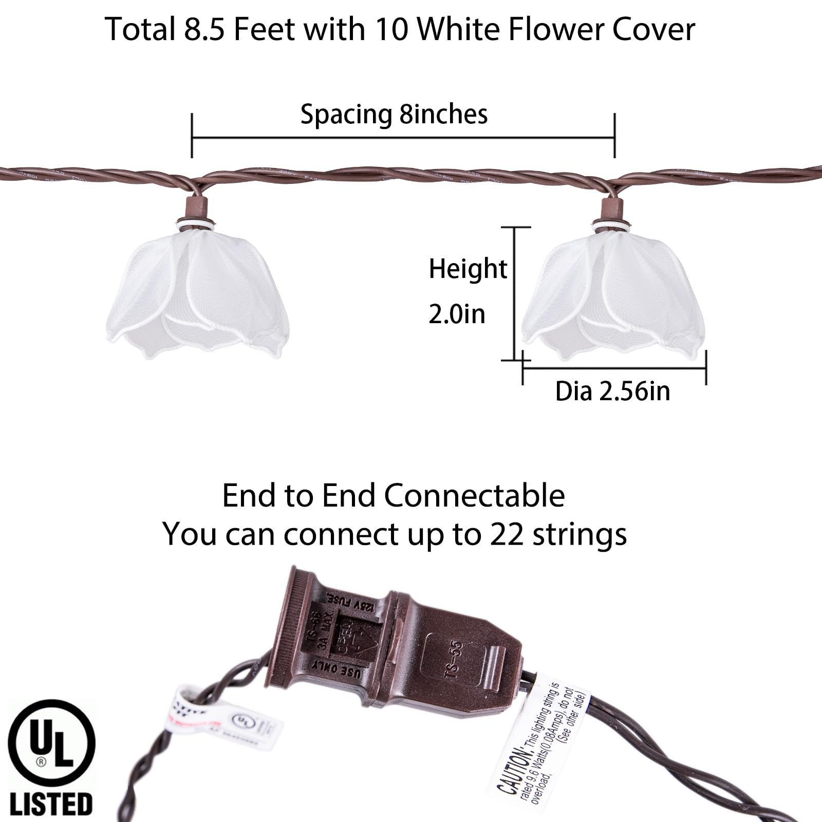 TWINKVILLA connectable lights covering up to 200 sq ft for versatile layouts