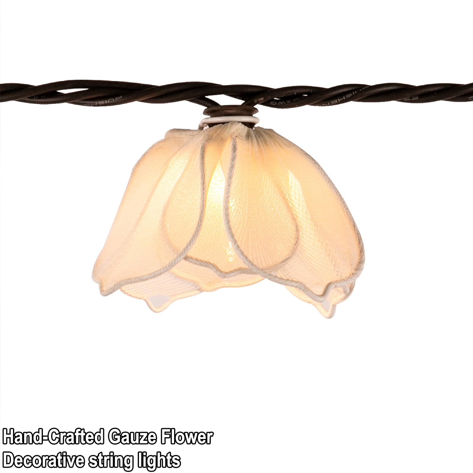 TWINKVILLA decorative string lights with 10 bulbs and warm glow for indoor use