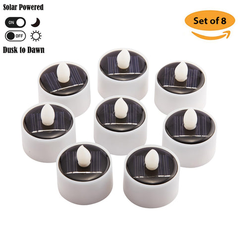 TWINKVILLA dusk-to-dawn tea lights illuminate patios automatically