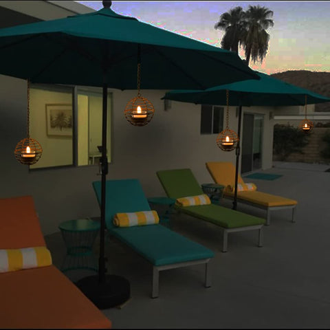TWINKVILLA lanterns hanging on tree or fence for patio lighting
