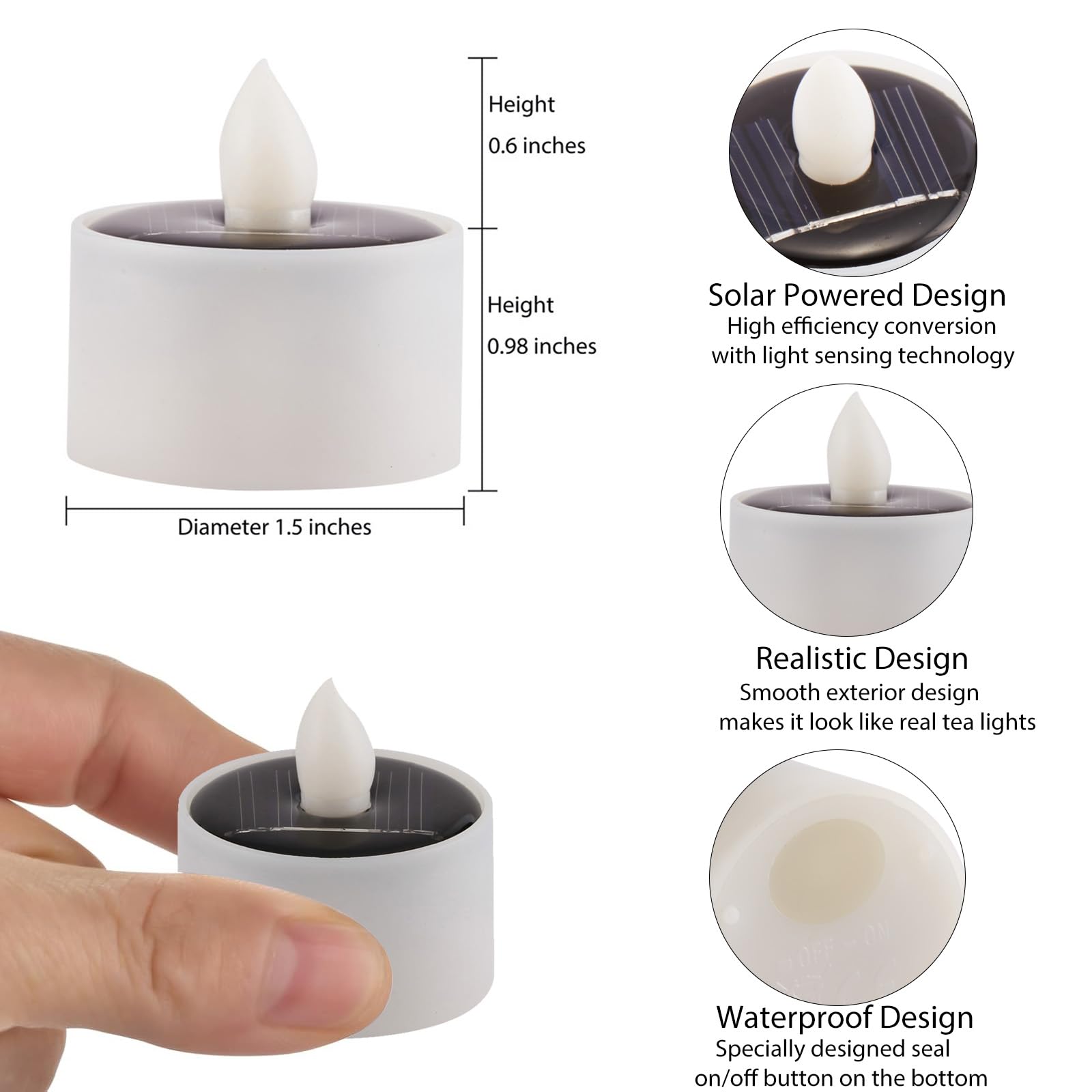 TWINKVILLA IP54 waterproof tea light for all-weather decor