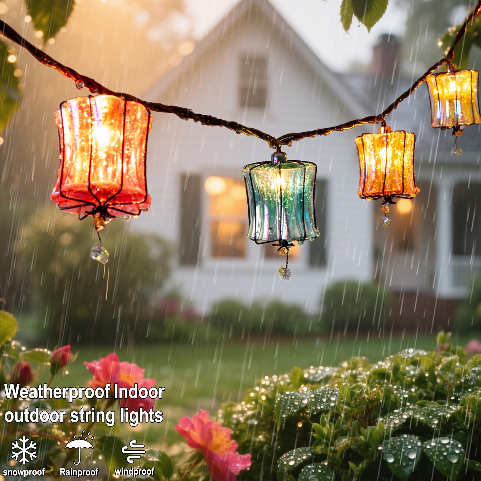 TWINKVILLA Prism low-wattage bulbs save energy while creating soft light.